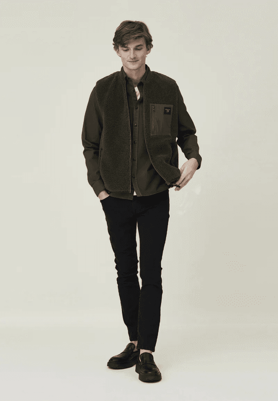 Mattia Pile Vest Green